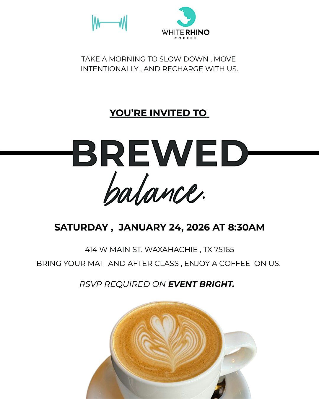BREWED BALANCE MAT EVENT