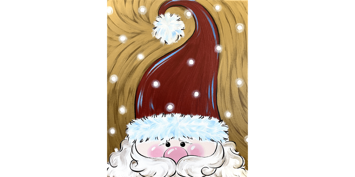 Jolly Peekaboo Santa - Paint and Sip in Tyler | Classpop!™, 16 December | Event in Tyler | AllEvents