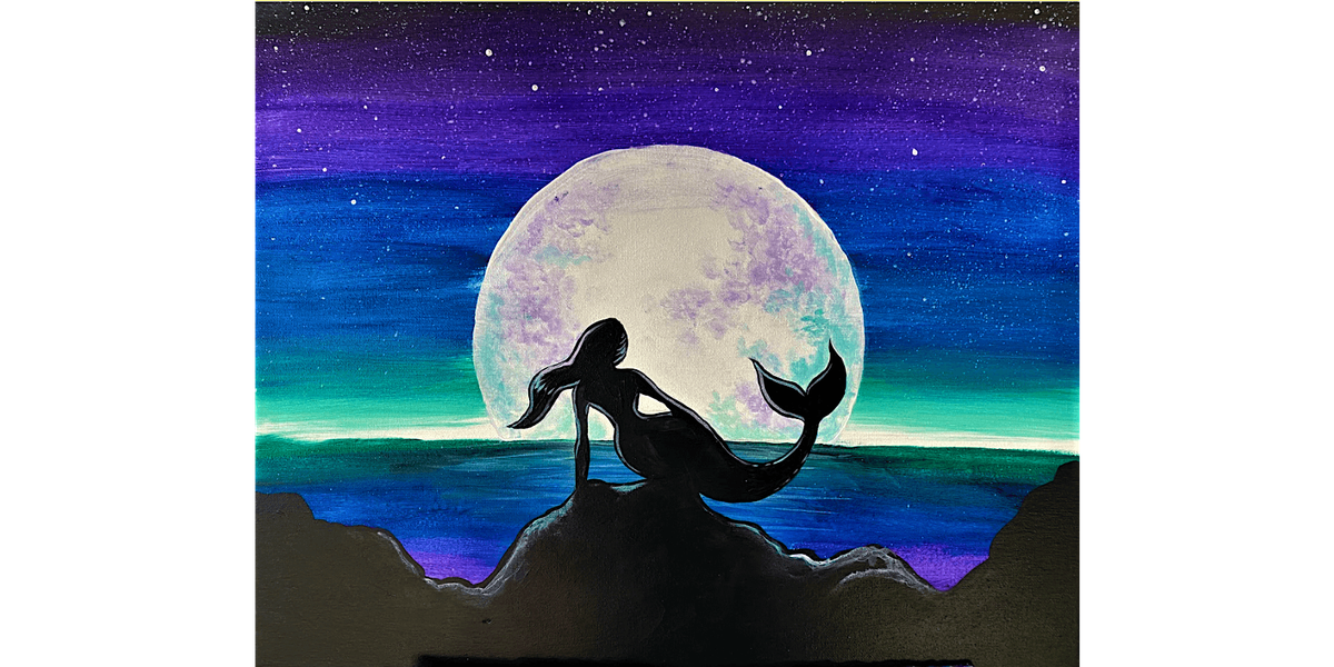 Mermaid Moon - Paint and Sip in Sacramento | Classpop!™, 4 January | Event in Elk Grove | AllEvents