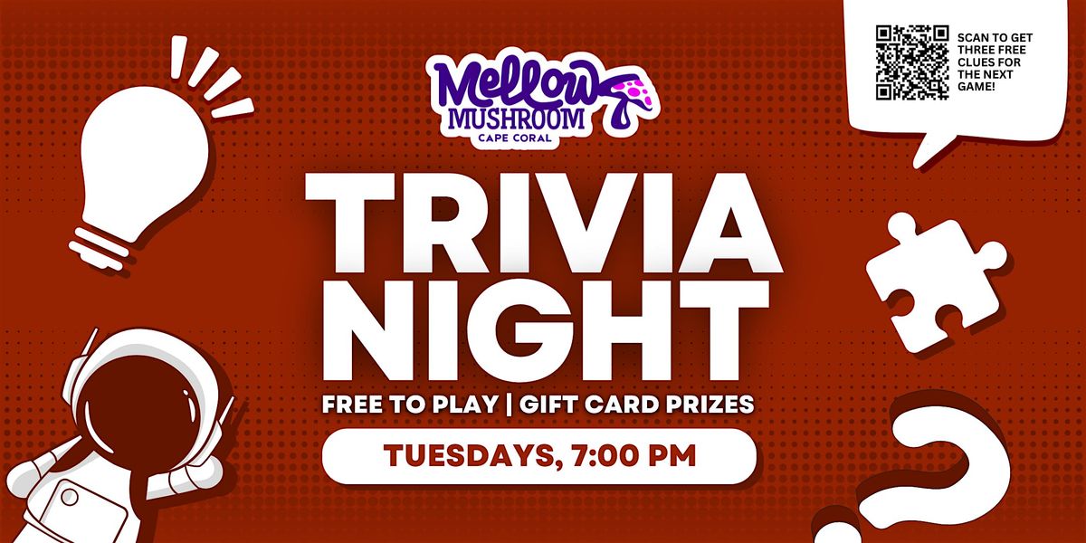 Cape Coral Trivia Night | Mellow Mushroom Cape Coral | Event in Cape Coral | AllEvents