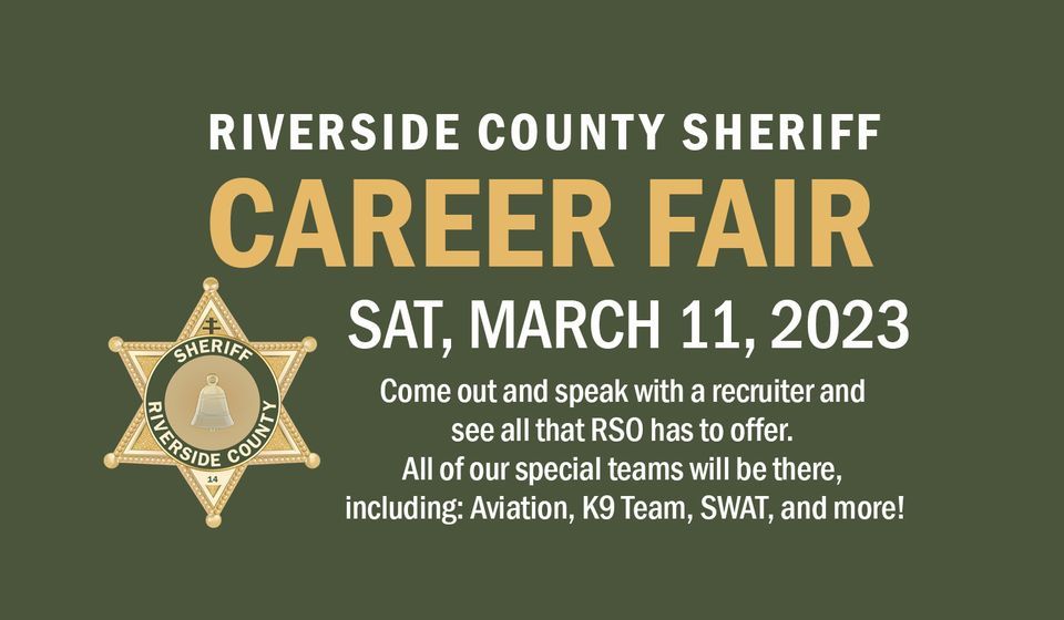 Riverside Sheriff Career Fair , Ben Clark Public Safety Training Center