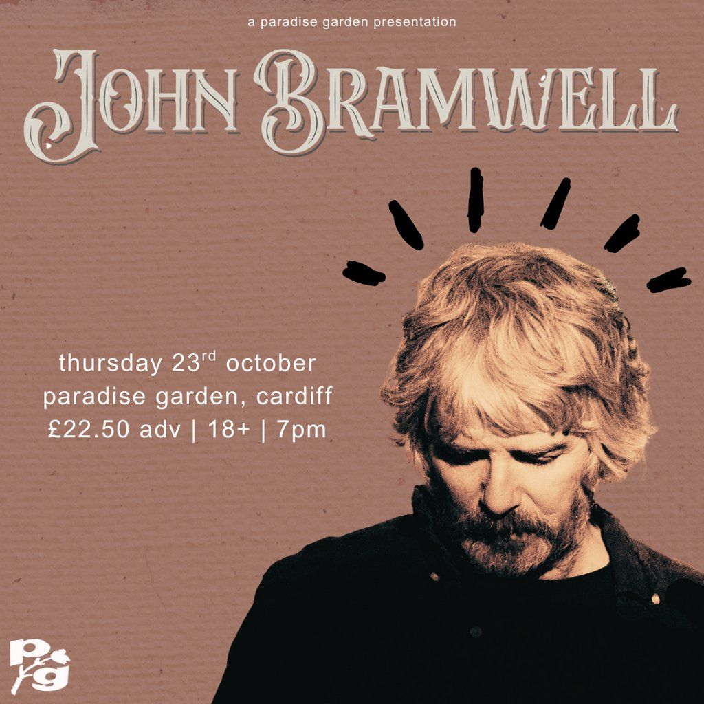 John Bramwell (live), 23 October | Event in Cardiff | AllEvents