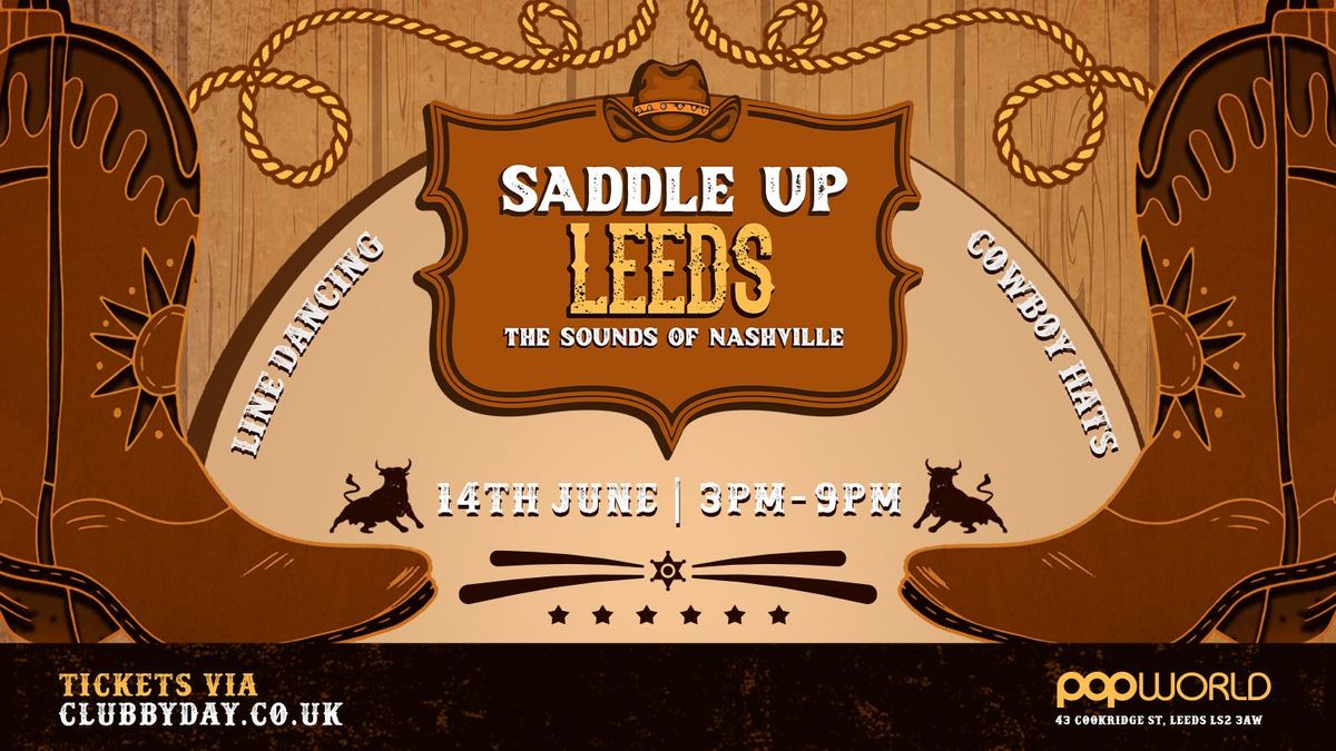 Saddle up Leeds - Over 30s | Popworld, 14 June | Event in Leeds | AllEvents