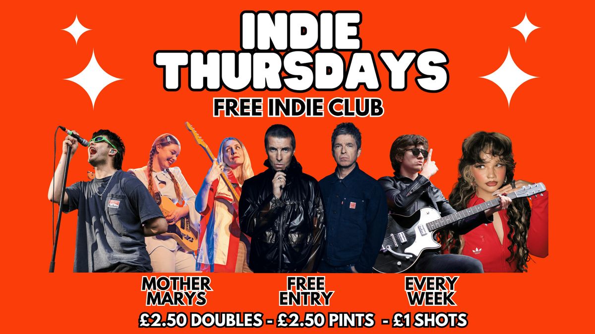 INDIE THURSDAYS - Free Indie Club!, 18 September | Event in Manchester | AllEvents