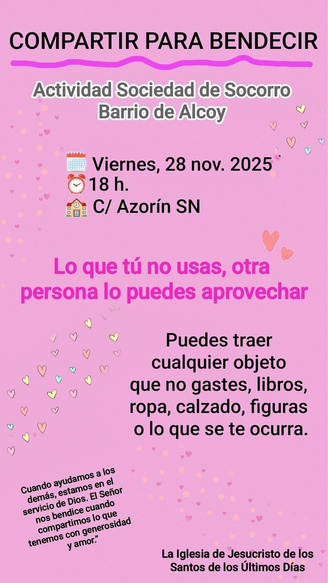 Taller Sociedad de Socorro y Mujeres Jóvenes | Event in Alcoi | AllEvents