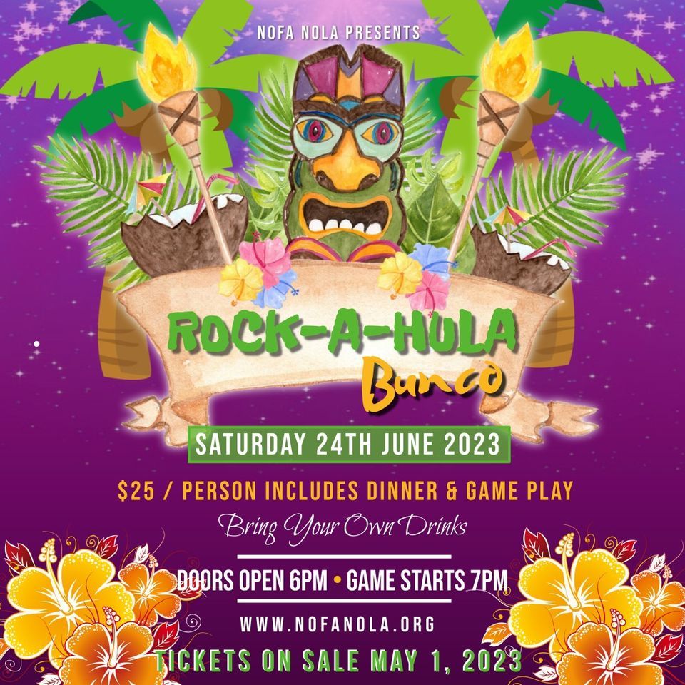 RockAHula Bunco 2023, 447 Columbus St, Westwego, LA 700944306