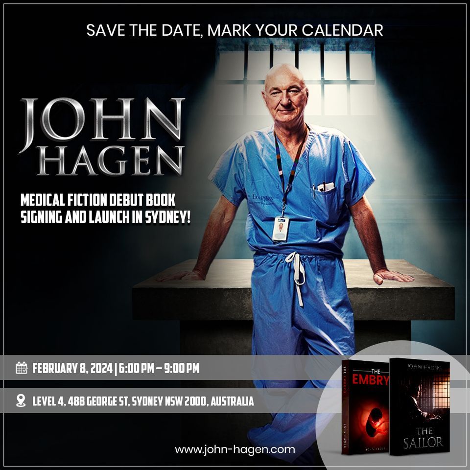 Dr. John Hagens Medical Fiction DebutExciting Book Signing!, Level 4