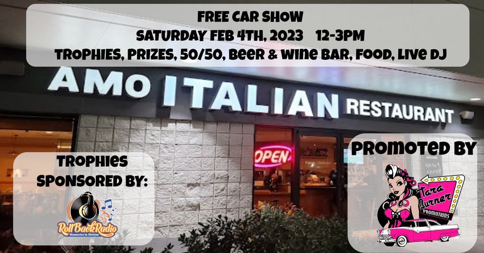 Amo Pizzeria CAR SHOW, AMO Pizzeria, Coral Springs, February 4 2023