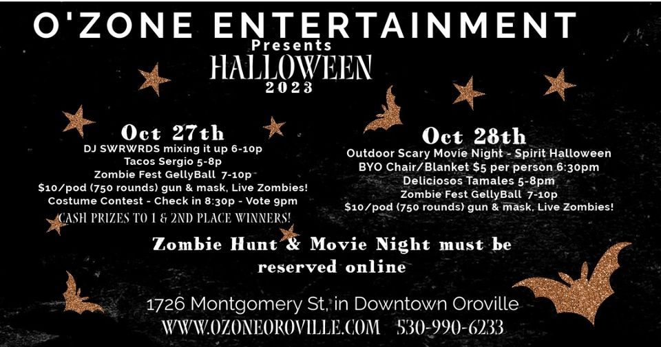 Outdoor Scary Movie Night at OZone! Spirit Halloween , O'Zone