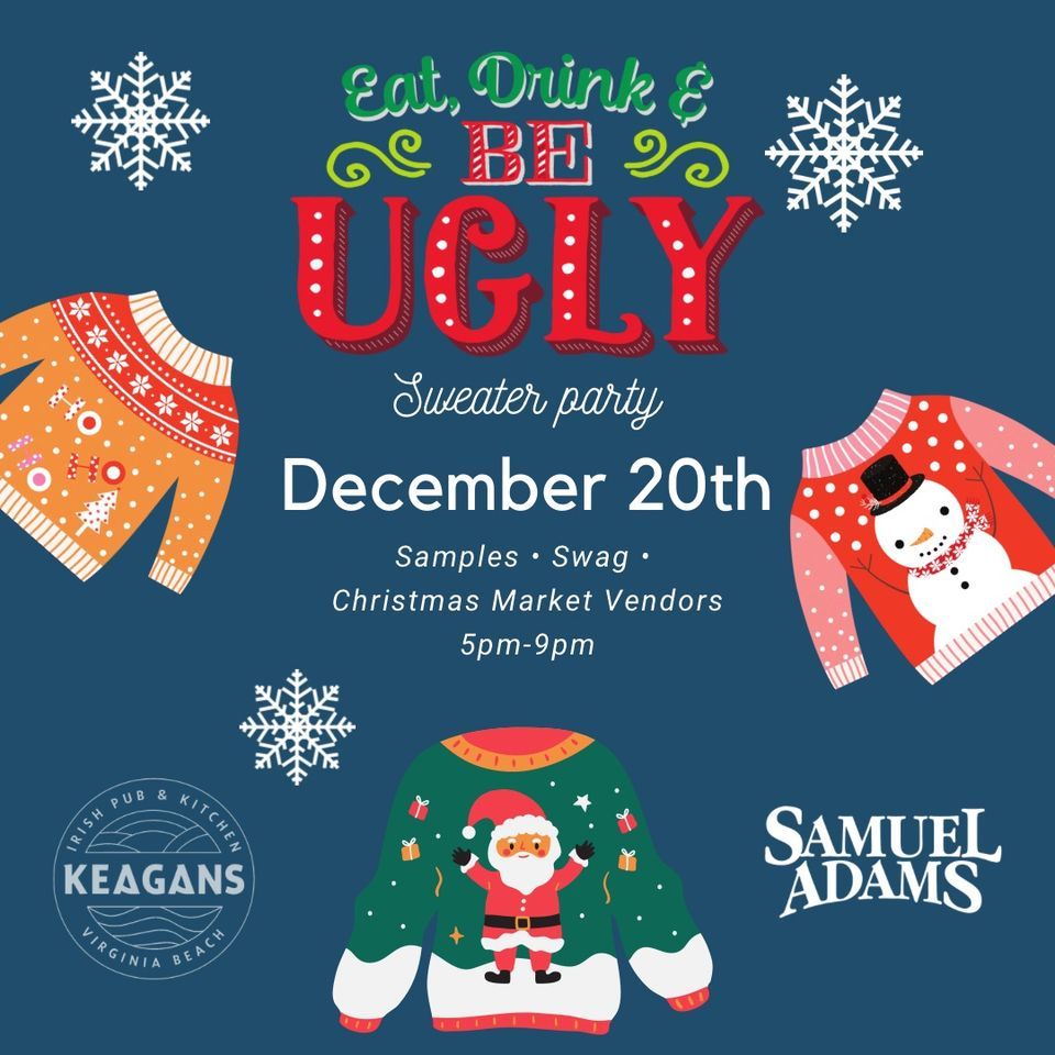 Ugly Christmas Sweater Party, Keagan's Irish Pub, Virginia Beach