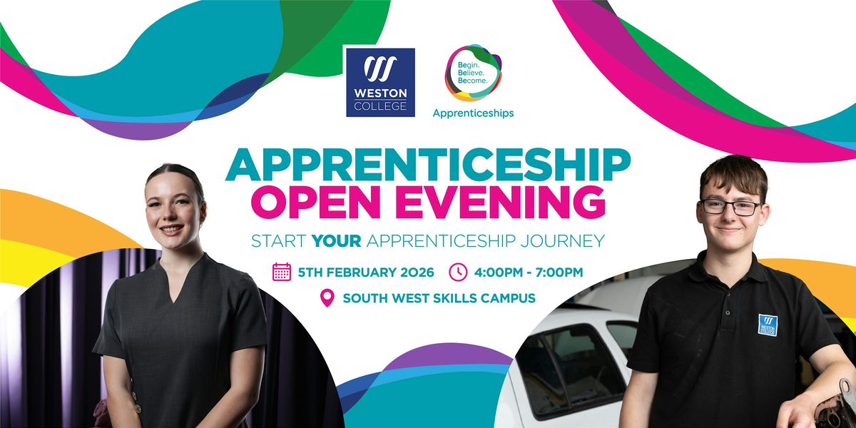 Weston College Apprenticeship Open Evening, 5 February | Event in Weston-super-Mare | AllEvents