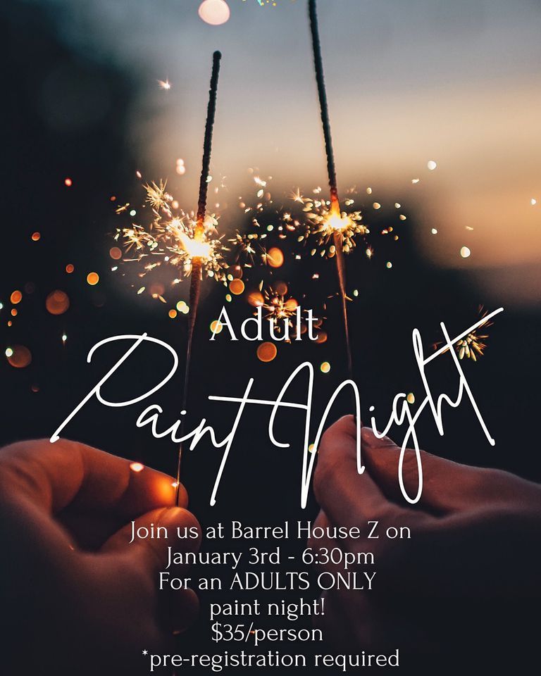 Paint Night for Adults, Barrel House Z, Weymouth, January 3 2024 AllEvents.in