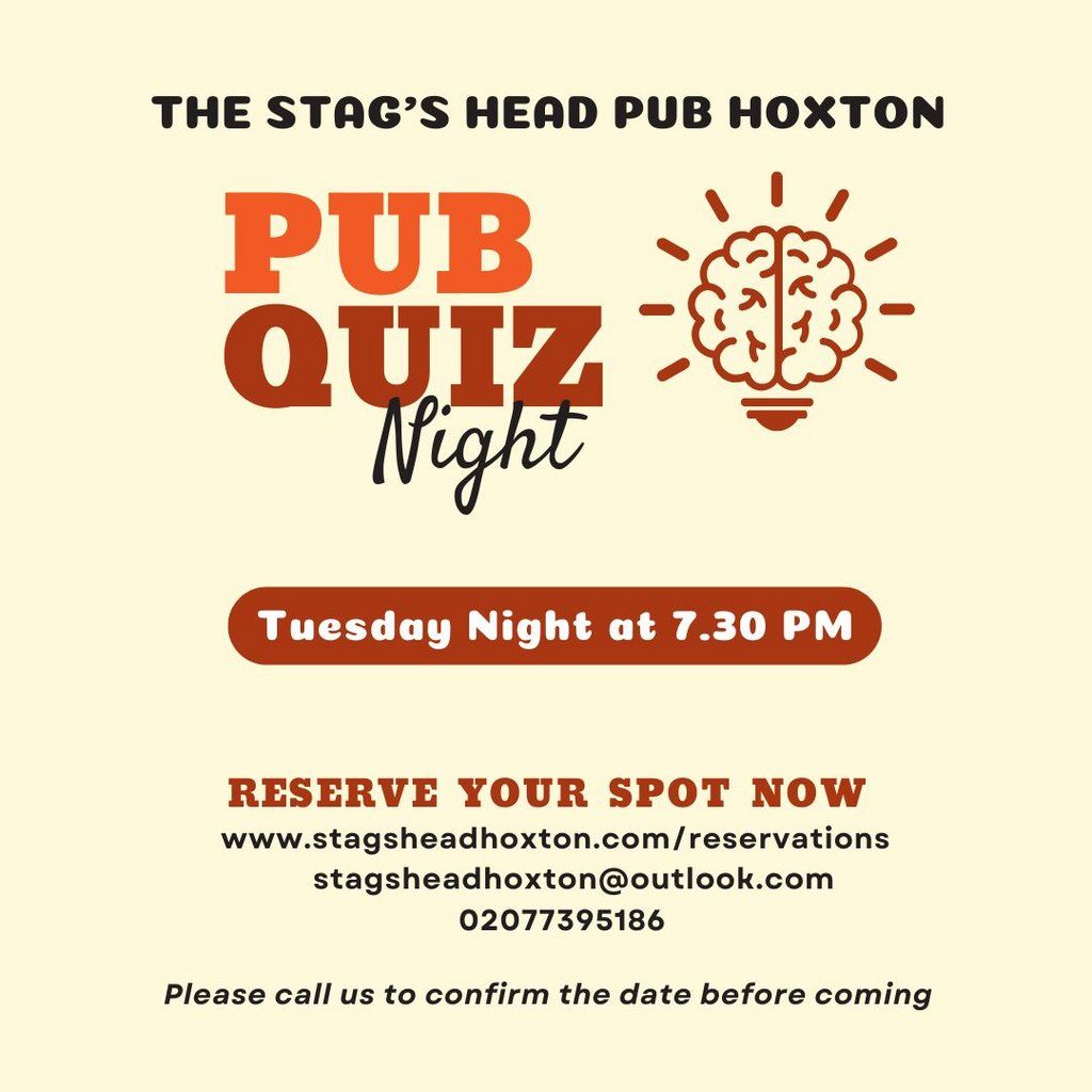 Pub Quiz, 12 August | Event in London | AllEvents