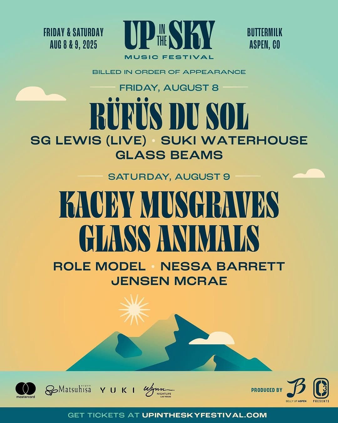 2025 Up in the Sky Music Festival - Friday at Buttermilk Mountain, 8 August | Event in Aspen | AllEvents