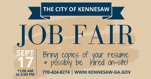 12th September 2021 Events In Kennesaw Kennesaw Career Fair 2022