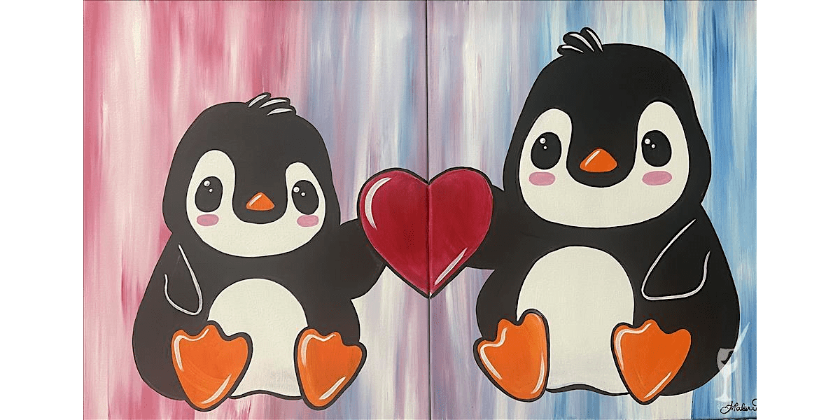 Penguin Love - Paint and Sip in San Antonio | Classpop!™, 1 January | Event in San Antonio | AllEvents