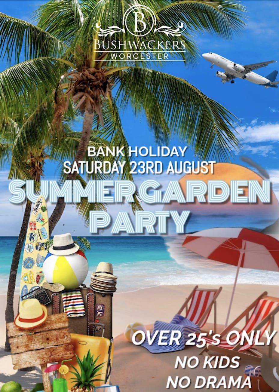 Daytime Summer Garden Party (25+), 23 August | Event in Worcester | AllEvents