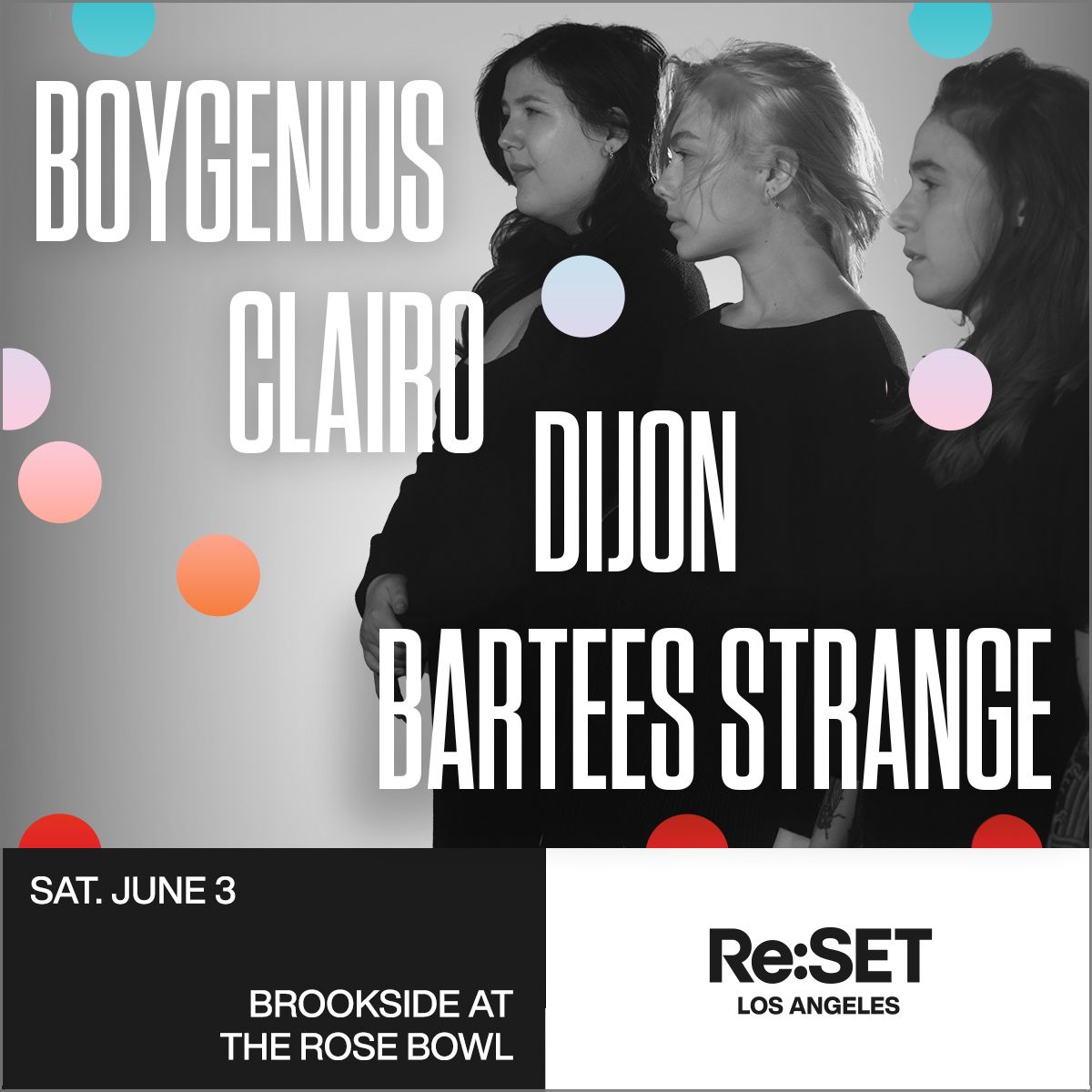 ReSET Concert Series boygenius, Clairo, Dijon & Bartees Strange