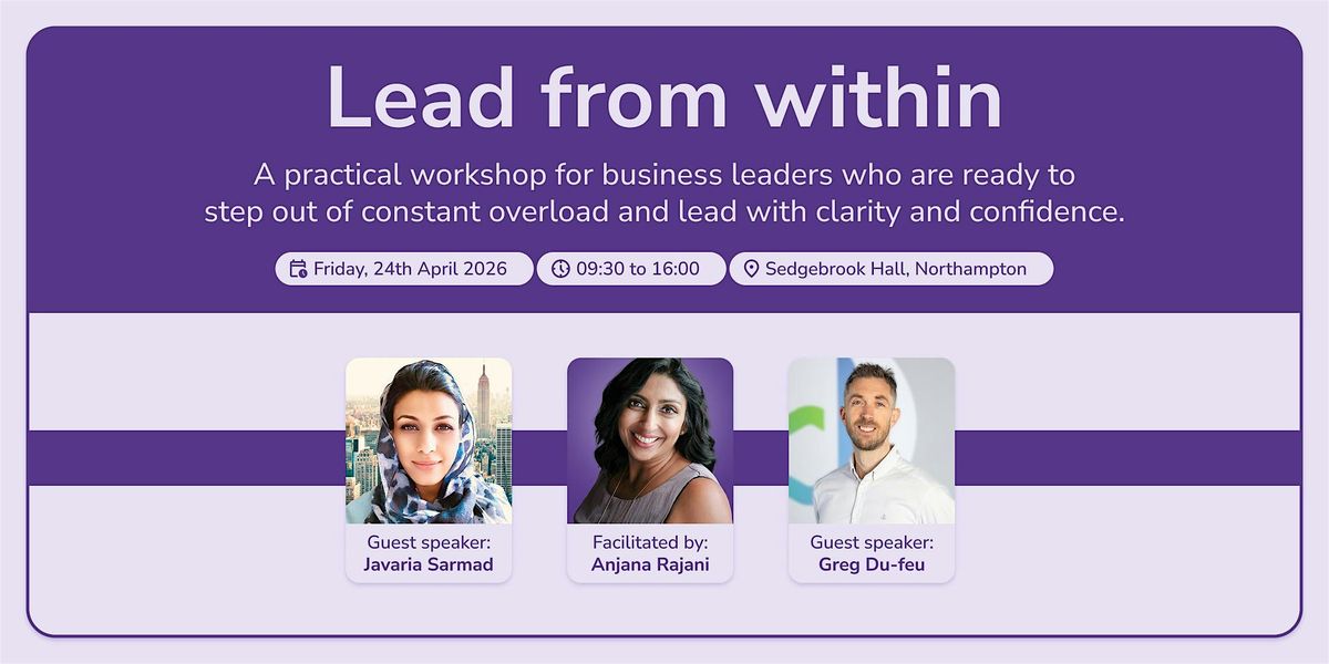 Lead From Within: A Practical Leadership Workshop for Business Owner