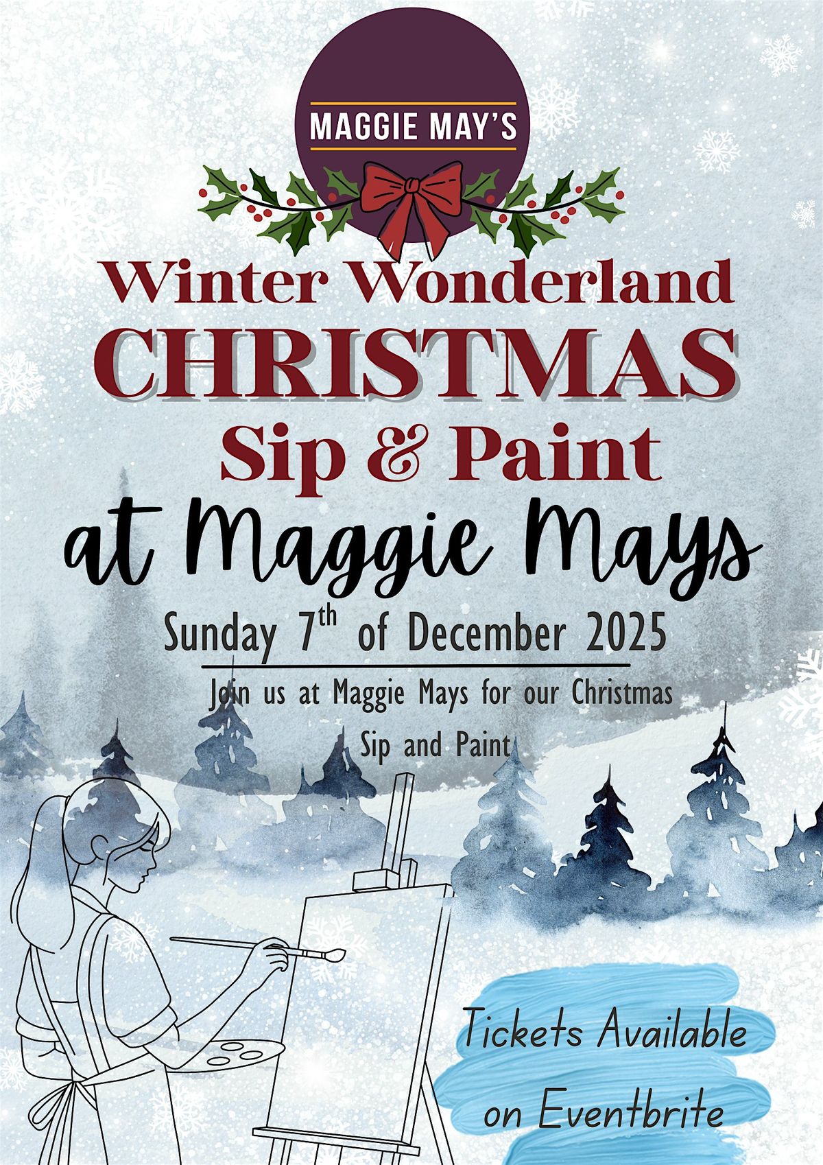 Maggie Mays Christmas Sip & Paint, 7 December | Event in Wexford | AllEvents