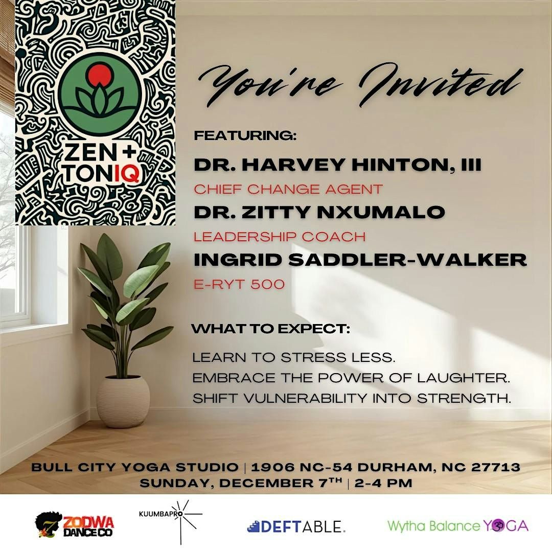 Zen + TonIQ, 7 December | Event in Durham | AllEvents