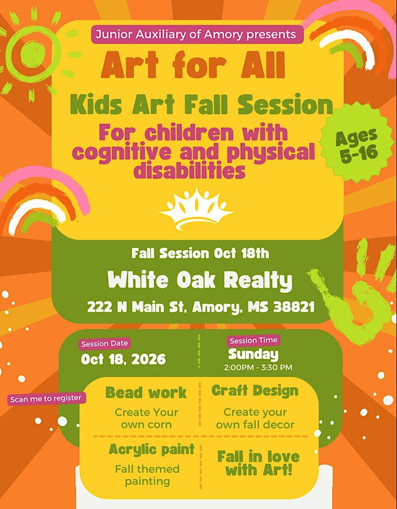 Art for All- Fall Session, White Oak Realty, Amory | AllEvents