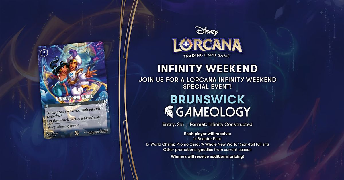 LORCANA - Infinity Weekend Event - Gameology BRUNSWICK - 14/12/25, 14 December | Event in Brunswick | AllEvents
