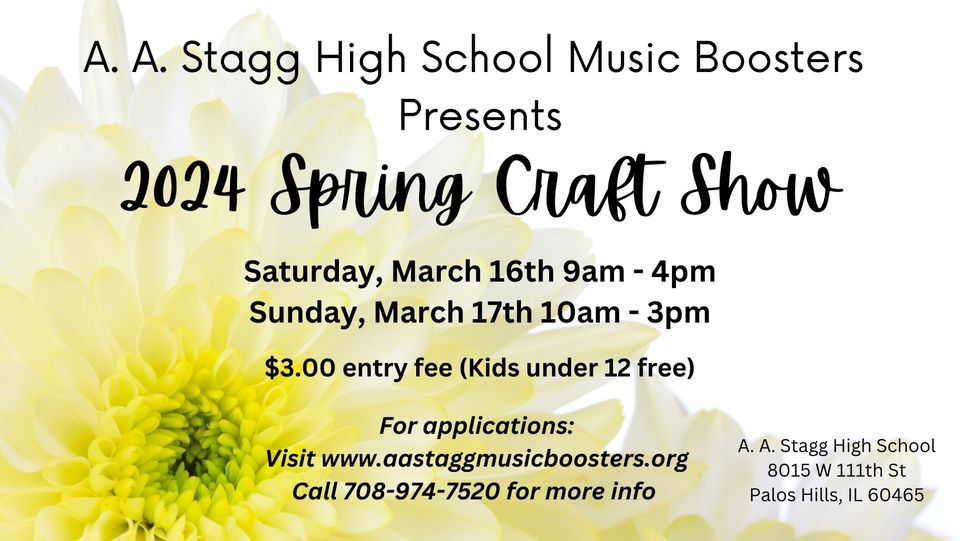 A. A. Stagg HS Music Boosters 2025 Spring Craft Show, Amos Alonzo Stagg