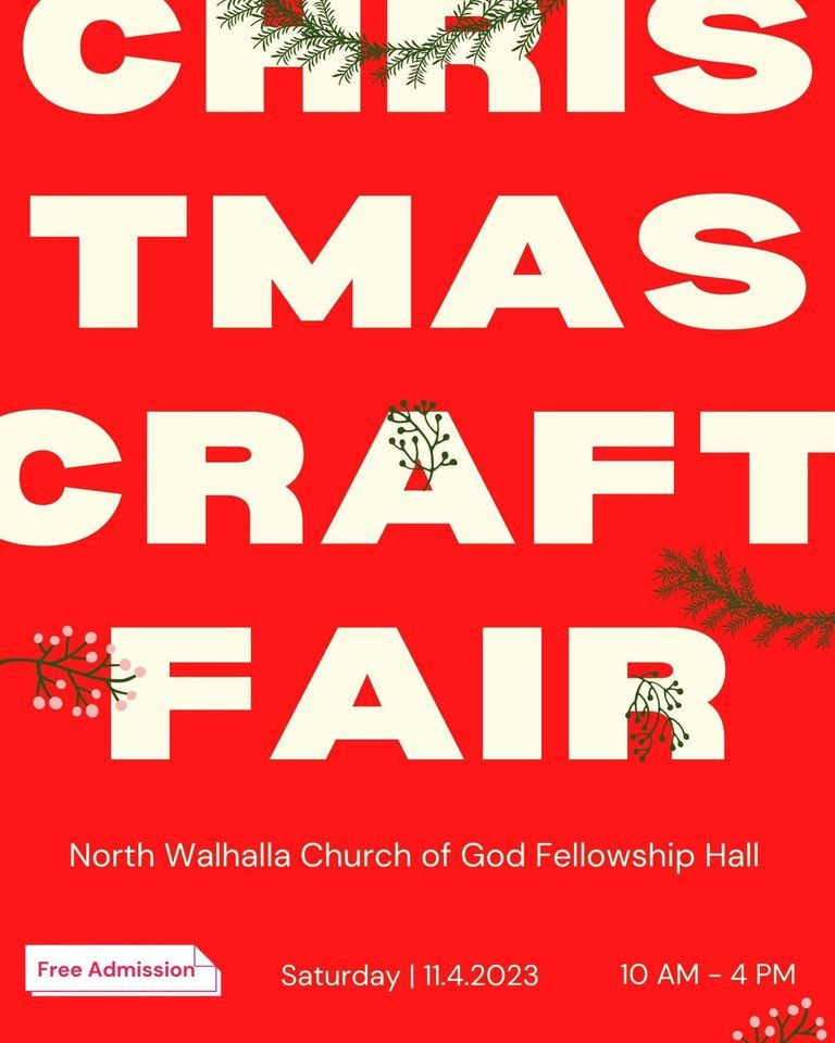 North Walhalla COG Craft Fair, North Walhalla Church of God, November 4 2023 AllEvents.in