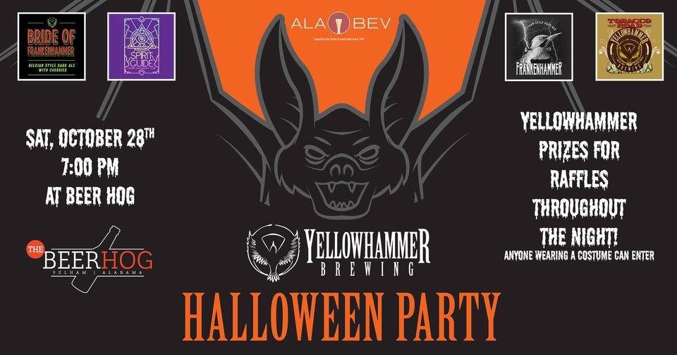 Beer Hog Halloween Party featuring Yellowhammer Brewing, The Beer Hog, Pelham, October 28 2023