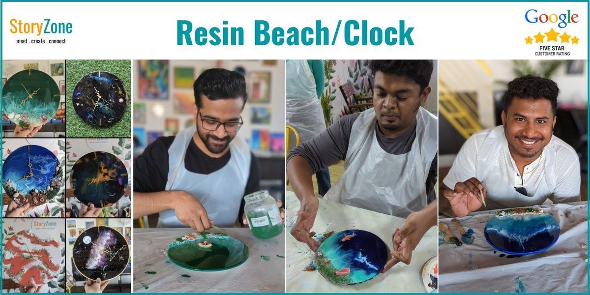 Resin Beach/Clock