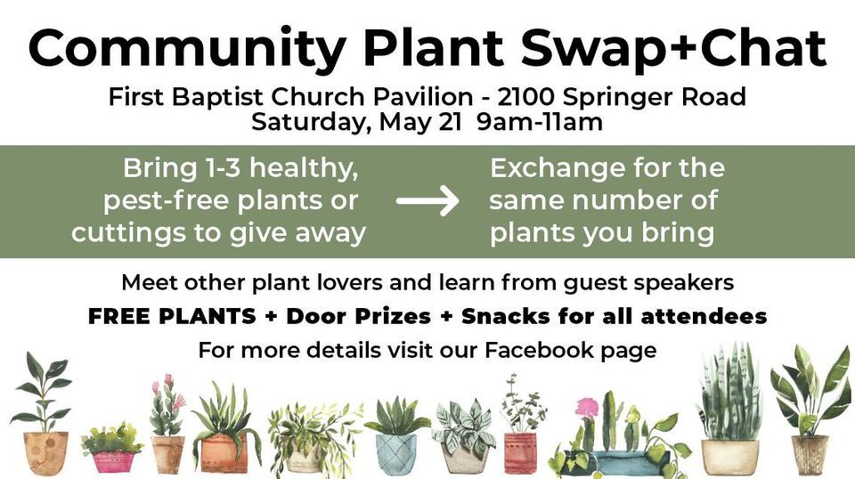 Free Community Plant Swap Chat First Baptist Church Lawrenceburg May 21 22 Allevents In