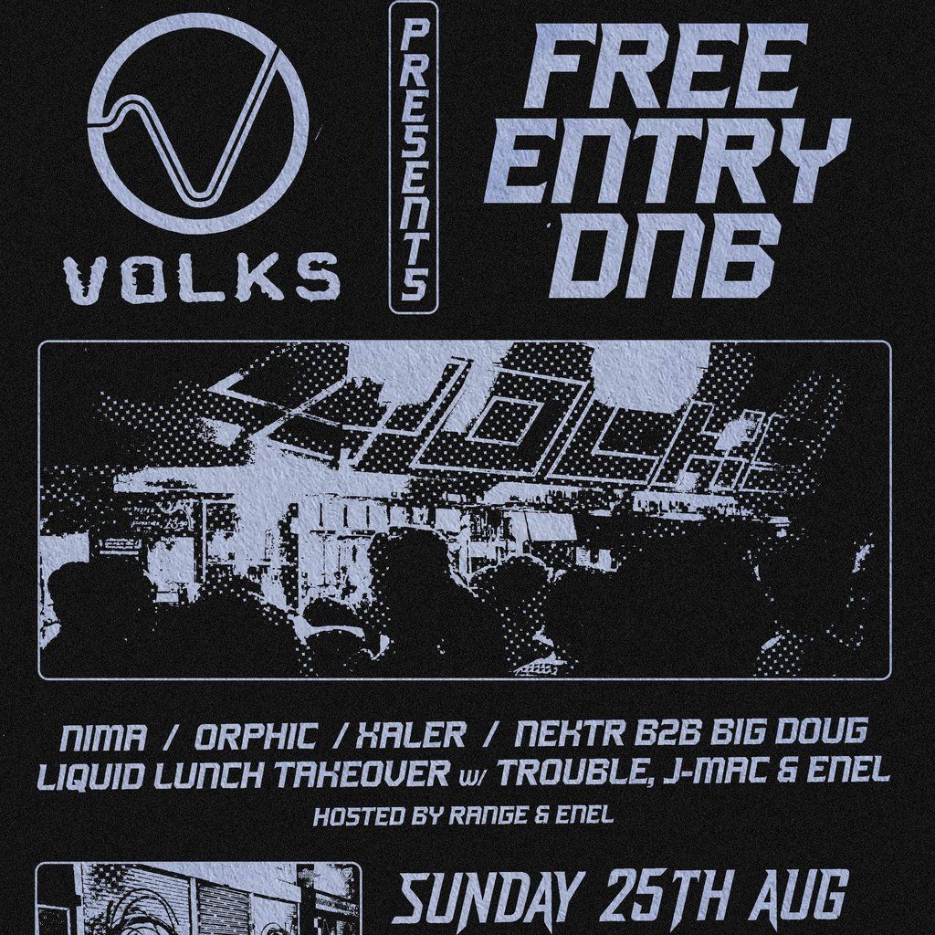 Volks - Free* Entry DNB, 25 August | Event in Brighton | AllEvents