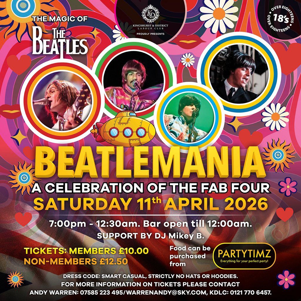 Beatlemania, 11 April | Event in Solihull | AllEvents