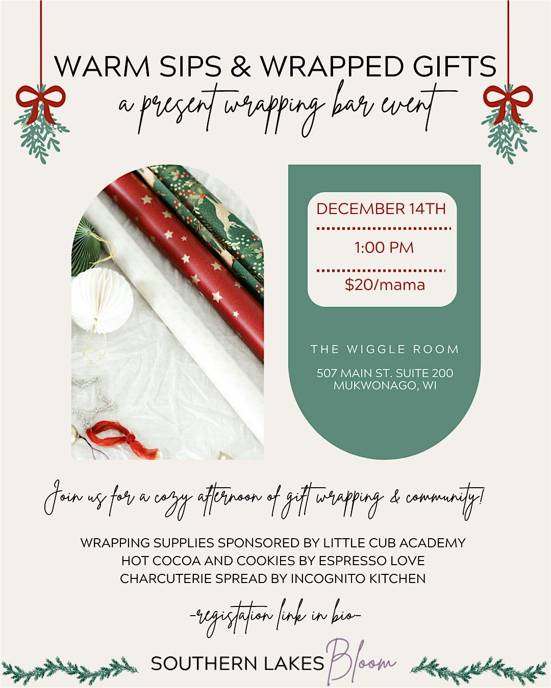 Warm Sips & Wrapped Gifts, 14 December | Event in Mukwonago | AllEvents