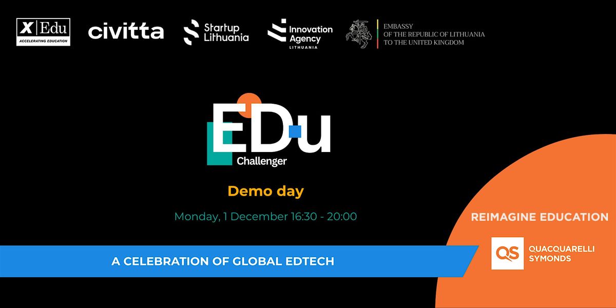Edu Challenger Demo Day, 1 December | Event in London | AllEvents