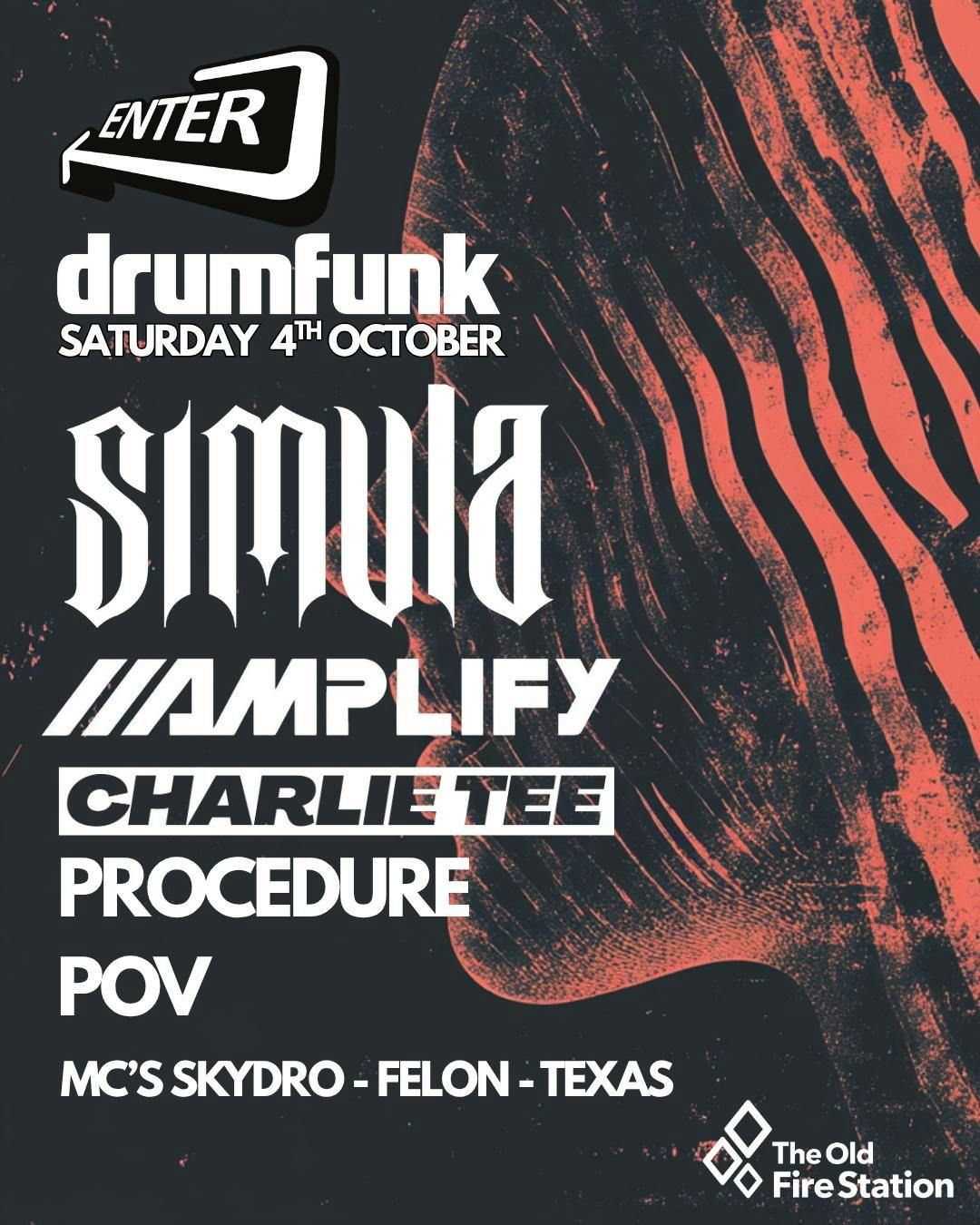 Enter &amp; Drumfunk - Simula, Amplify, Charlie Tee, 4 October | Event in Bournemouth | AllEvents