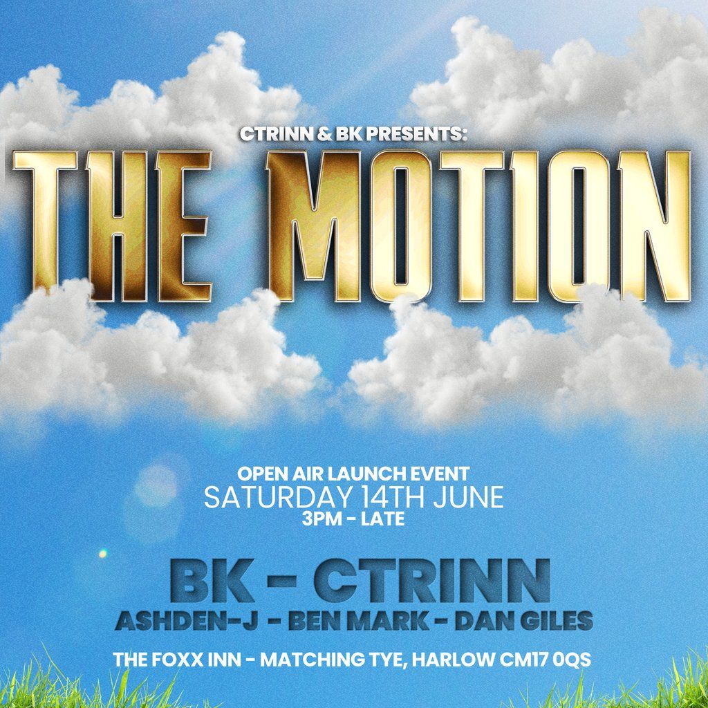 The Motion: Open Air Launch Event, 14 June | Event in Harlow | AllEvents