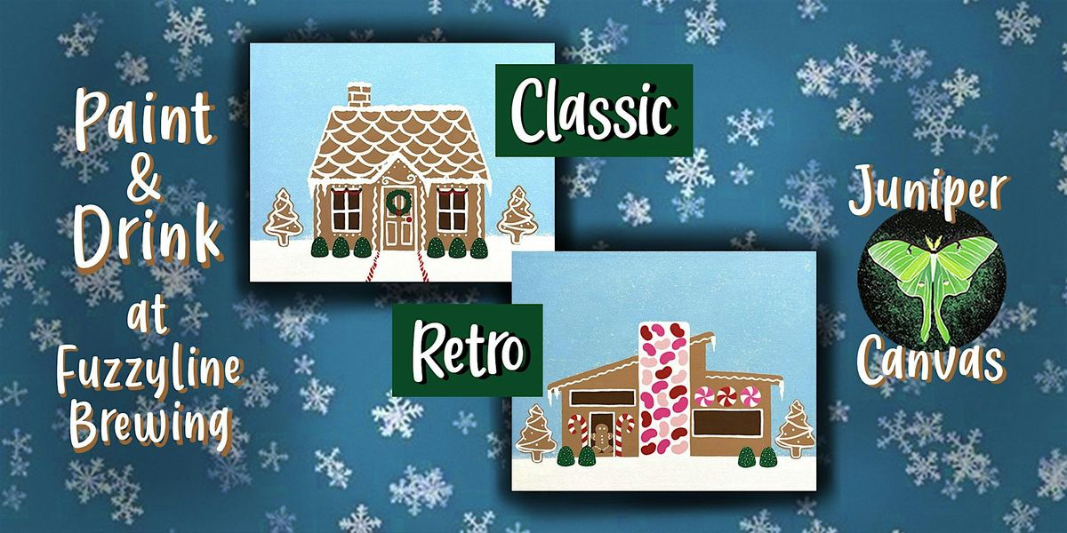 Paint & Drink at Fuzzyline Brewing: Gingerbread House, 17 December | Event in Highland | AllEvents