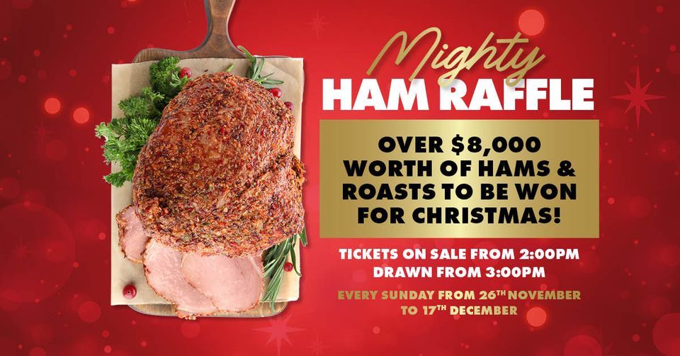 Mighty Ham Raffle!, Cabra-Vale Diggers, Padstow, 3 December 2023 ...