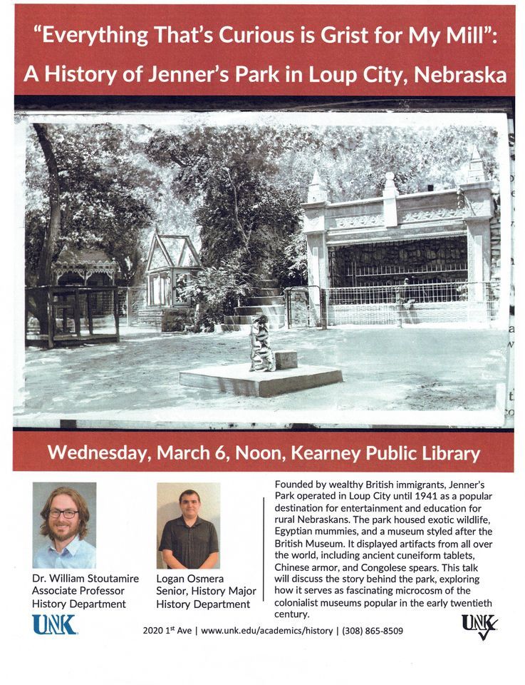 Another chance to hear about Jenners Park., Kearney Public Library