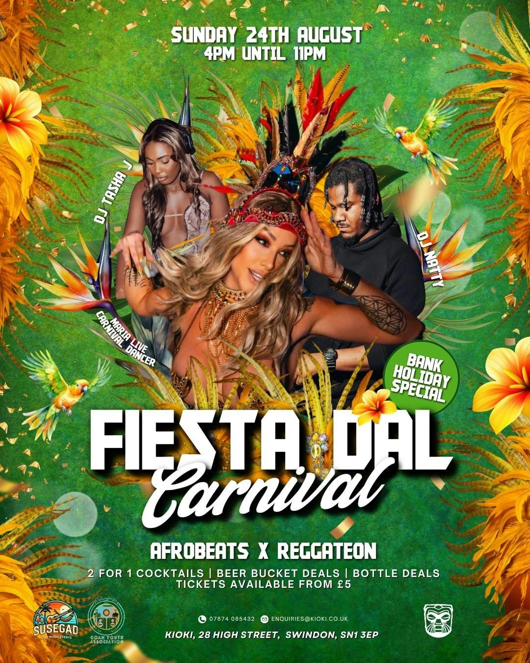 Fiesta Del Carnival - Afrobeats X Reggaeton, 24 August | Event in Swindon | AllEvents