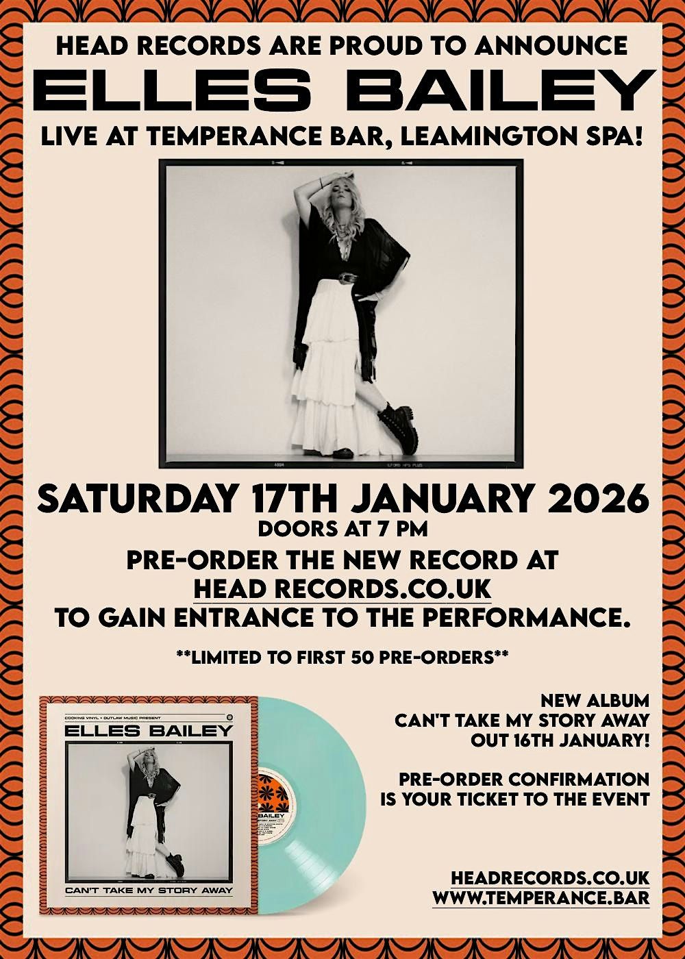 Elles Bailey | album launch wait-list, 17 January | Event in Leamington Spa | AllEvents