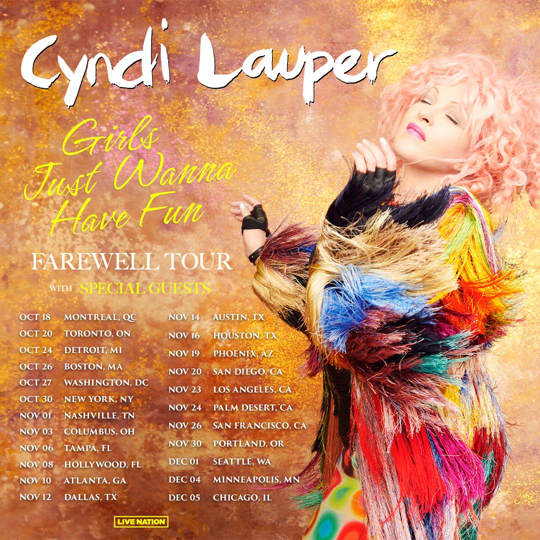Cyndi Lauper at Coastal Credit Union Music Park at Walnut Creek, 22 July | Event in Raleigh | AllEvents