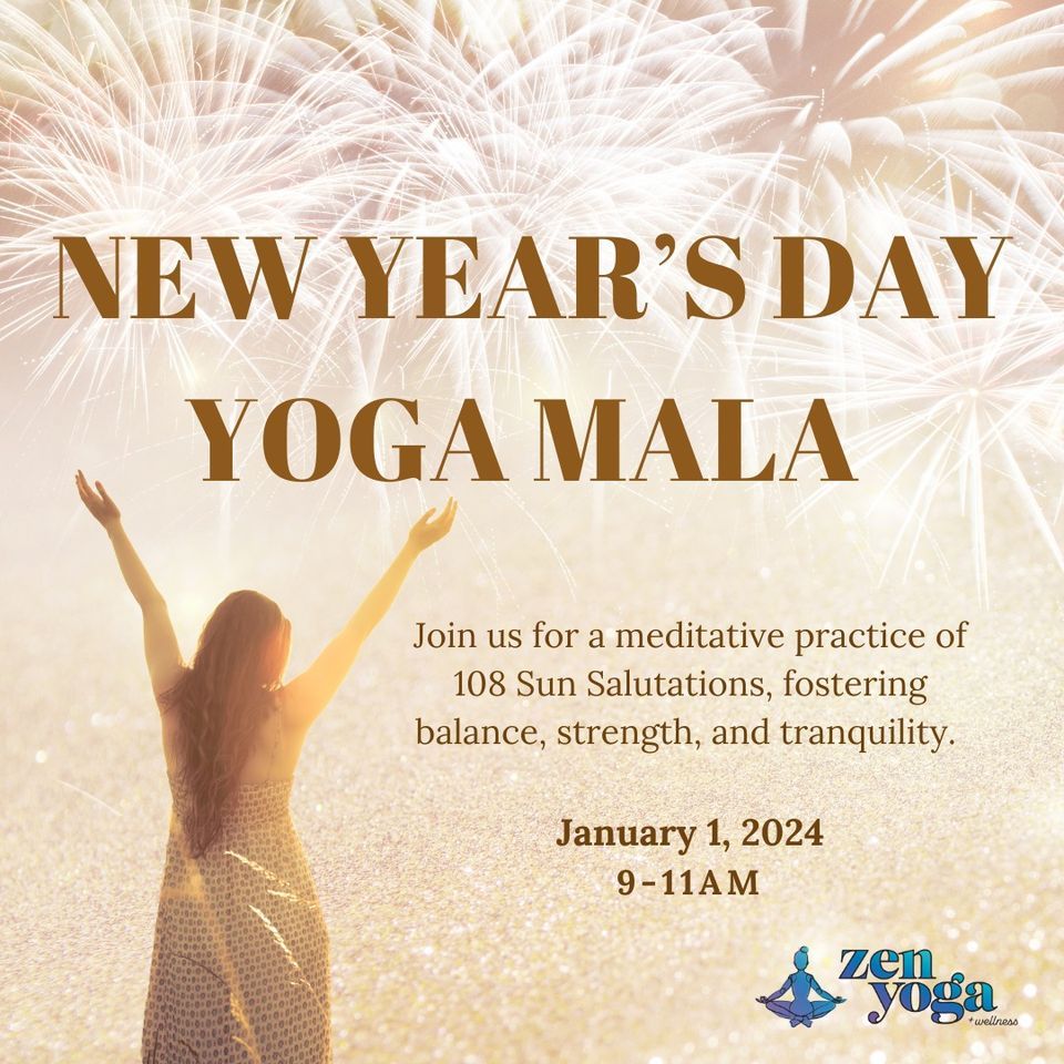 New Years Day Yoga Mala, Zen Yoga & Wellness, Westminster, 1 January