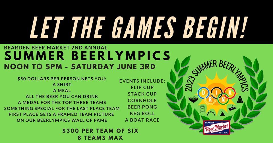 Bearden Beer Market 2nd Annual Summer Beerlympics, Bearden Beer Market, Knoxville, June 3 2023