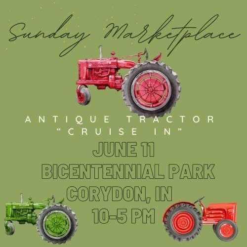 Antique Tractor Show Case, Bicentennial Park Corydon, 11 June 2023