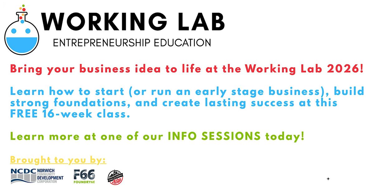 Working Lab Info Session, 9 December | Event in Norwich | AllEvents
