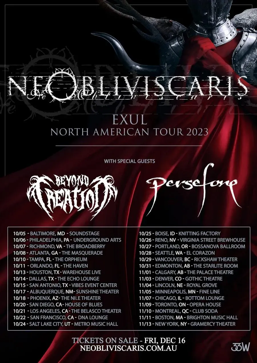 Ne Obliviscaris at El Corazon, 3 December | Event in Seattle | AllEvents