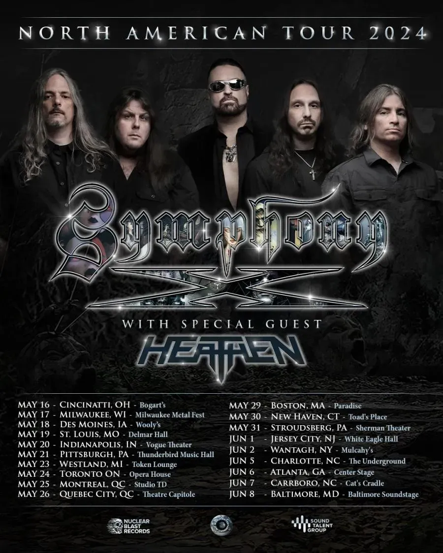 Symphony X at Sherman Theater, 4 September | Event in Stroudsburg | AllEvents